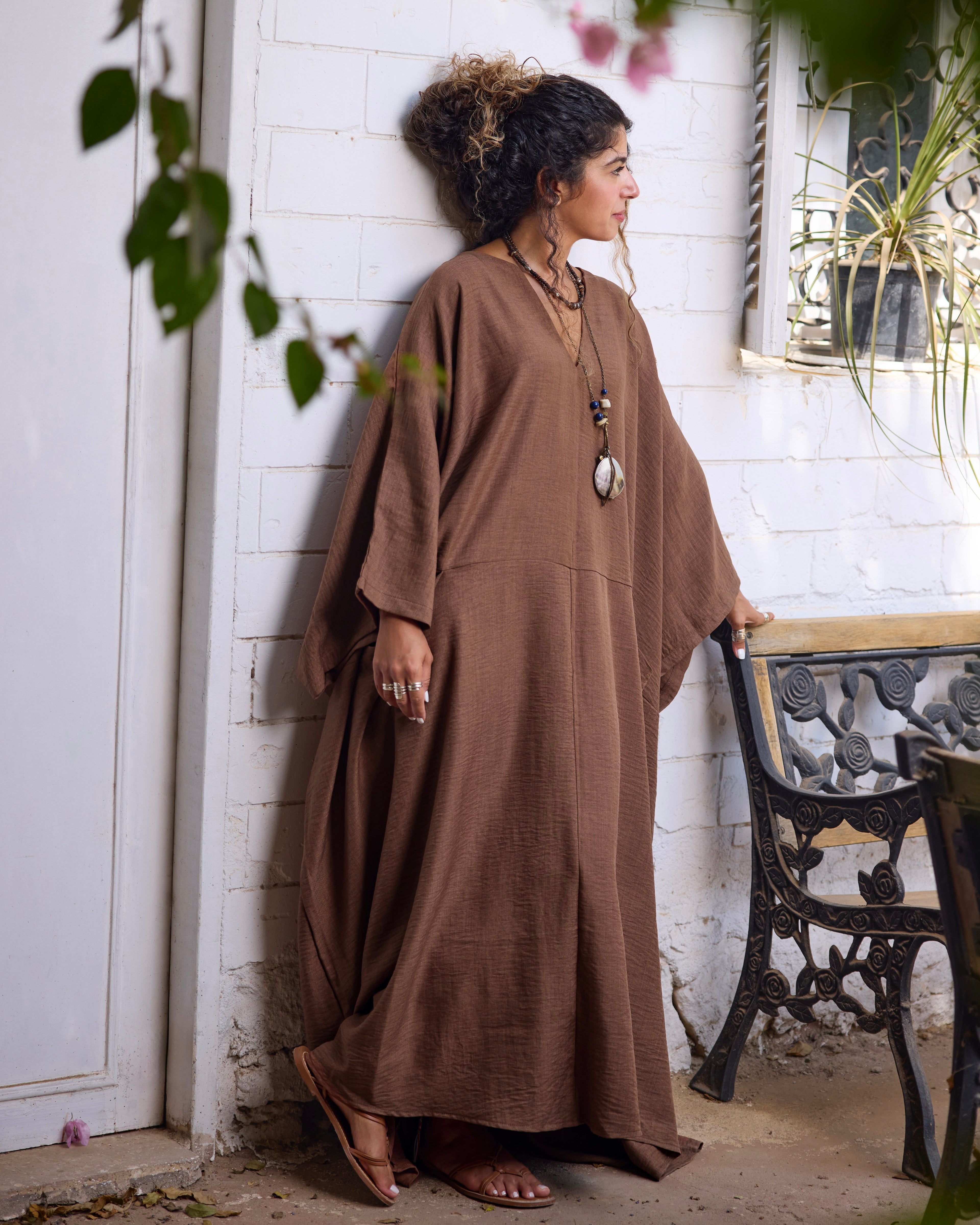 Oasis Kaftan Brown