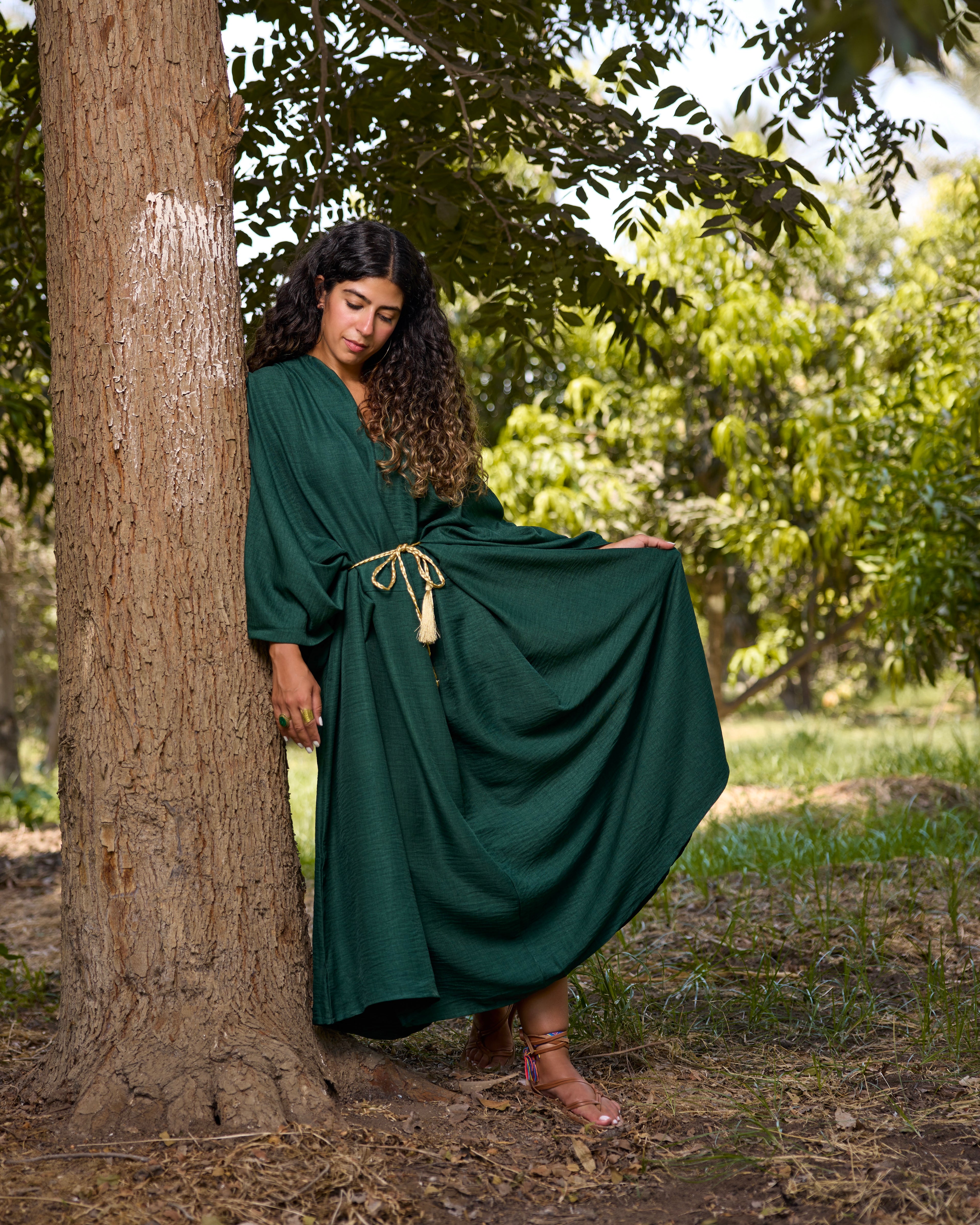Oasis Kaftan Emerald Green