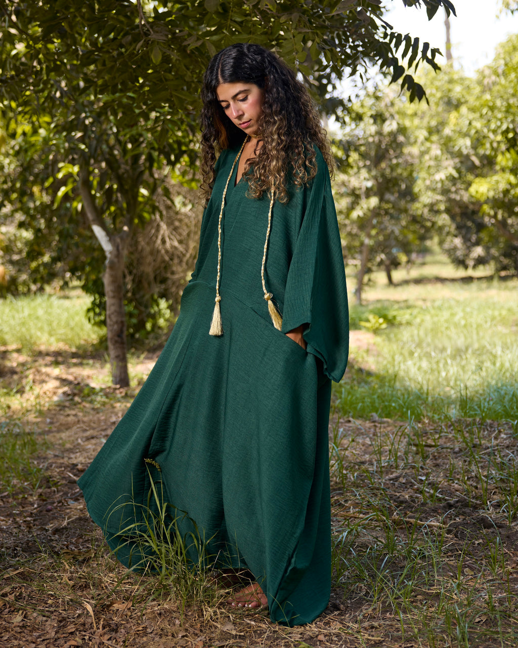 Oasis Kaftan Emerald Green
