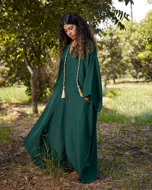 Oasis Kaftan Emerald Green