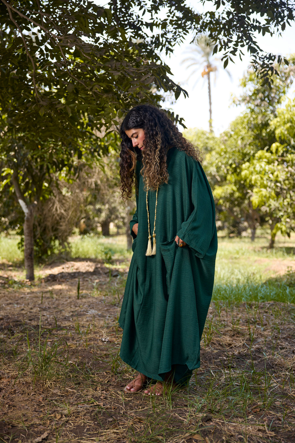 Oasis Kaftan Emerald Green
