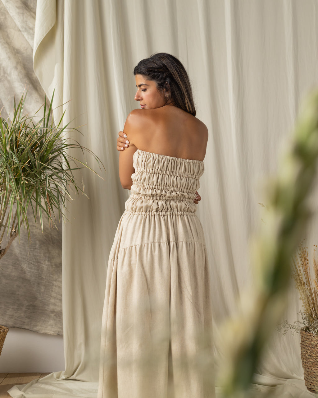 Goddess Smocked Dress