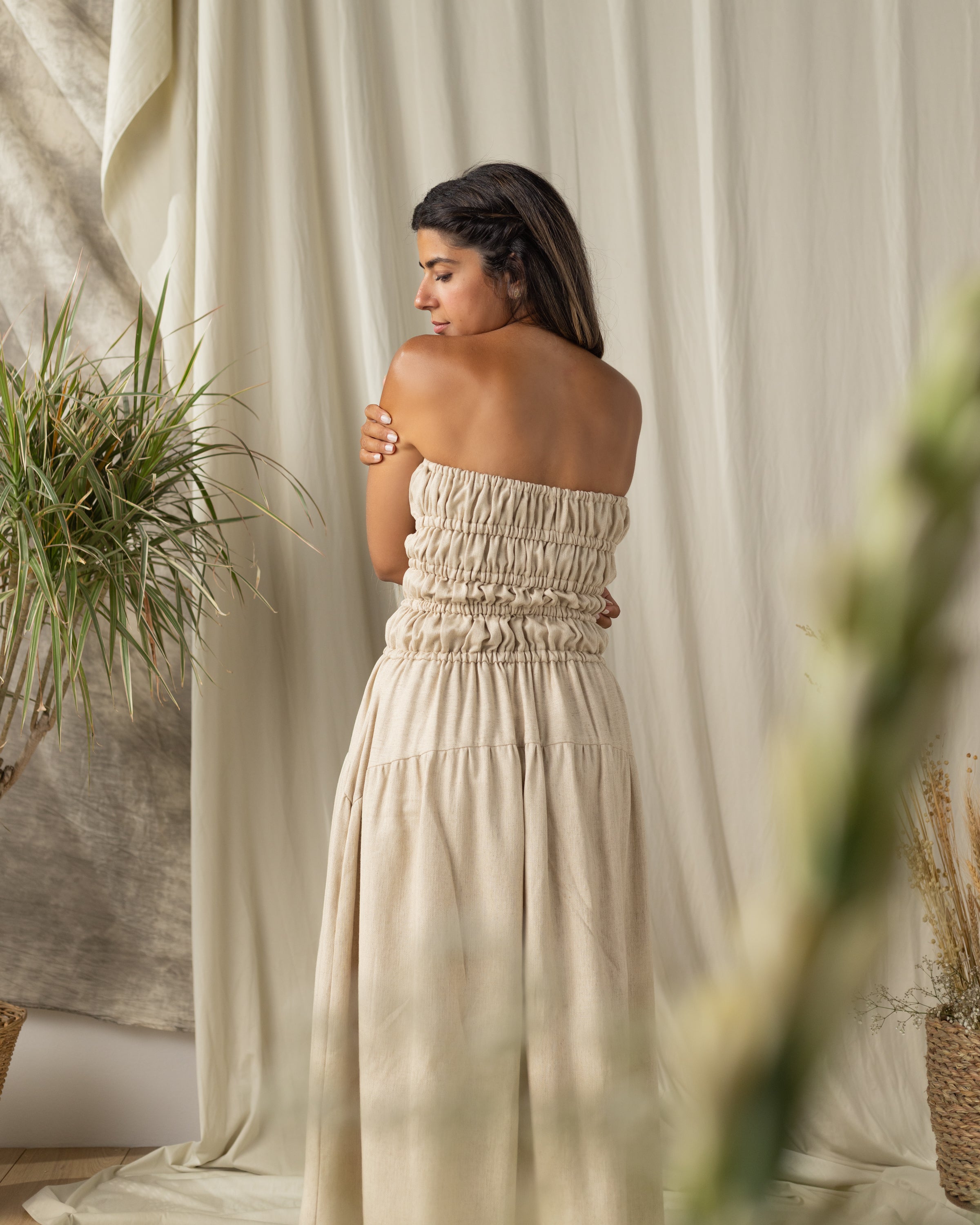Goddess Smocked Dress