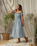 The Delilah Dress | Coastal Blue