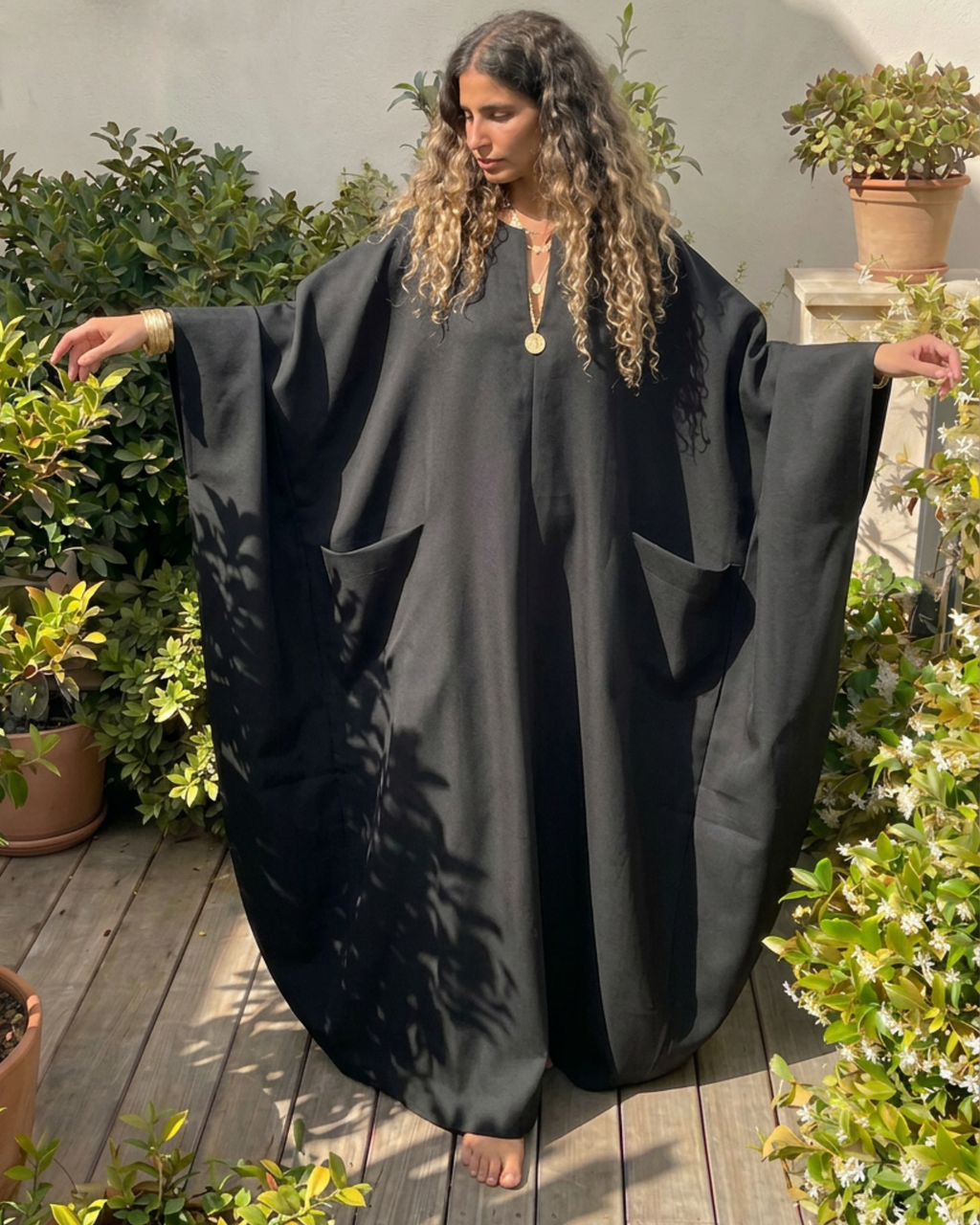 Dune Kaftan | Charcoal
