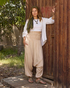 Beige Harem Pants 2