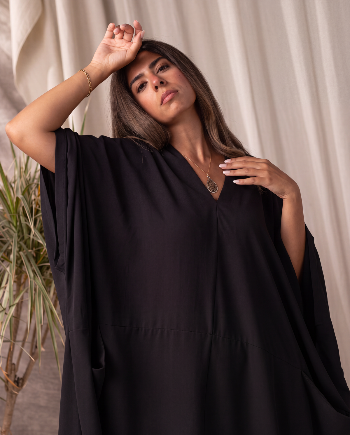 Dune Kaftan | Charcoal
