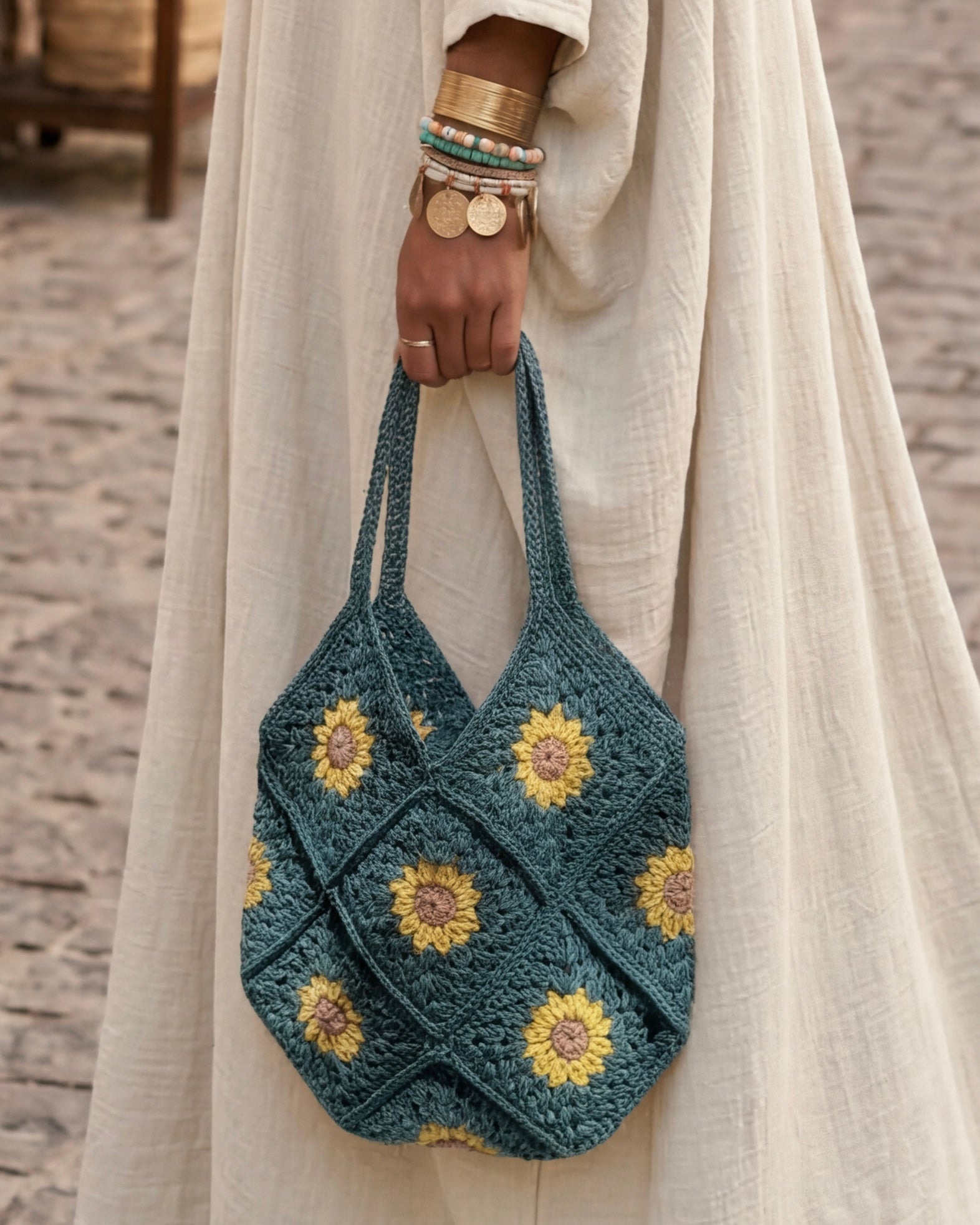Sunflower Tote | Moss Green