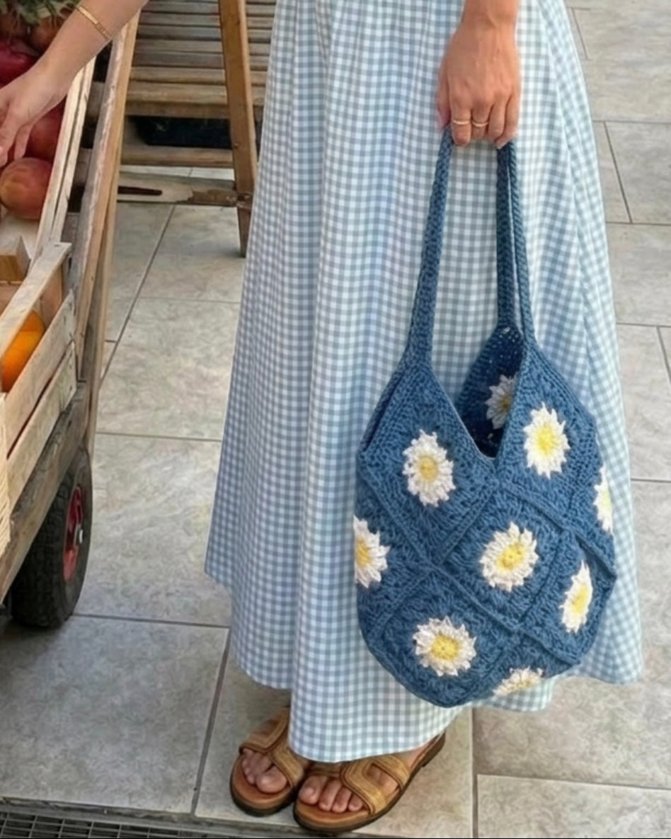 Sunflower Tote | Sky Blue
