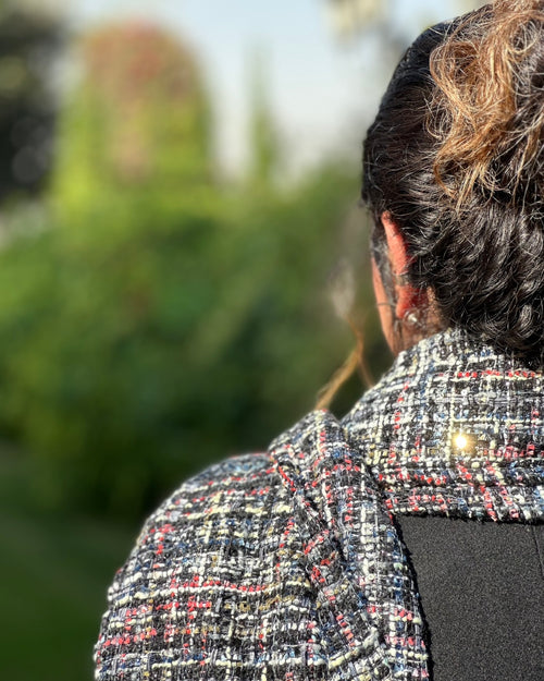 Black Tweed Scarf