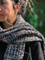 Black Tweed Scarf