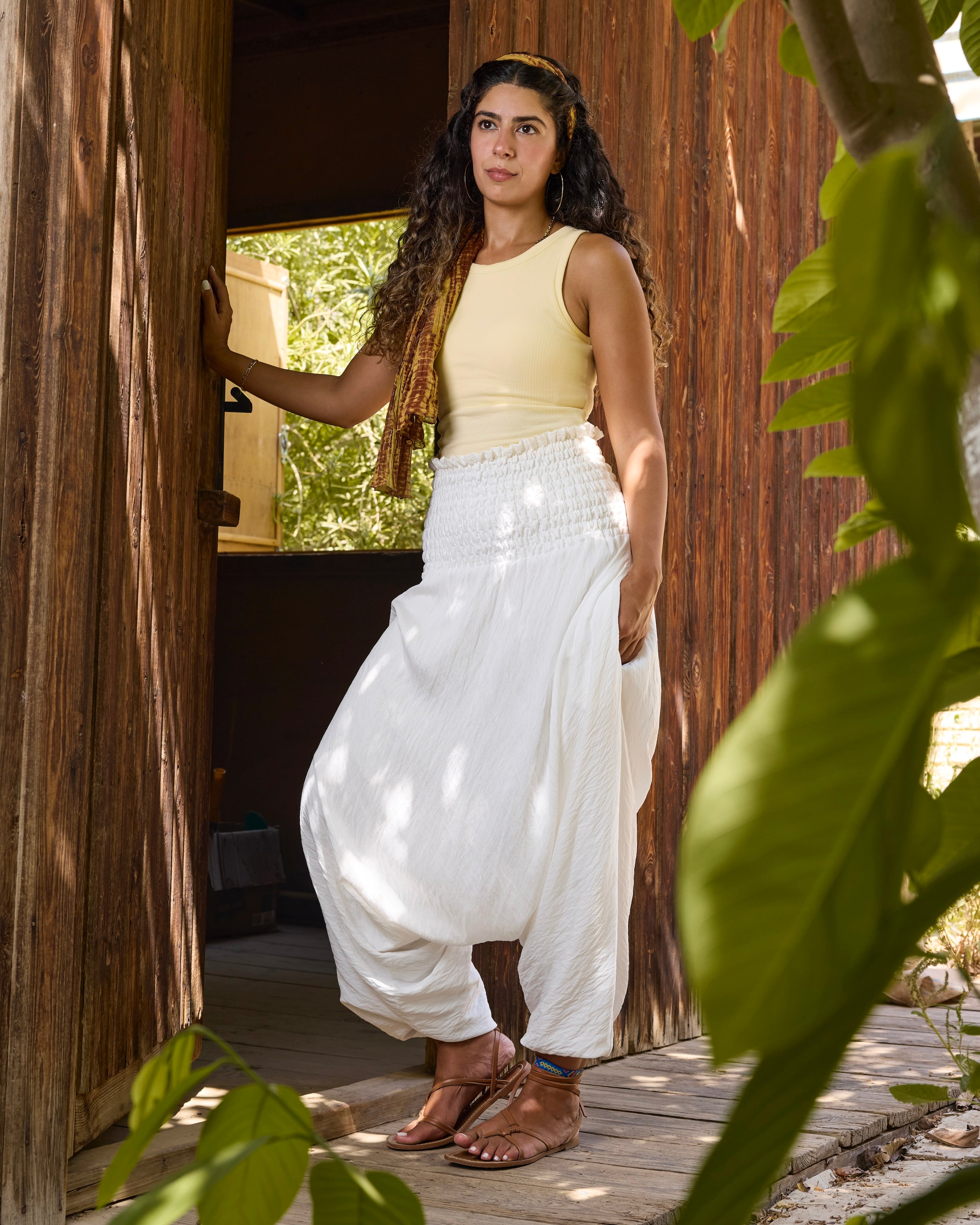 White Harem Pants 2