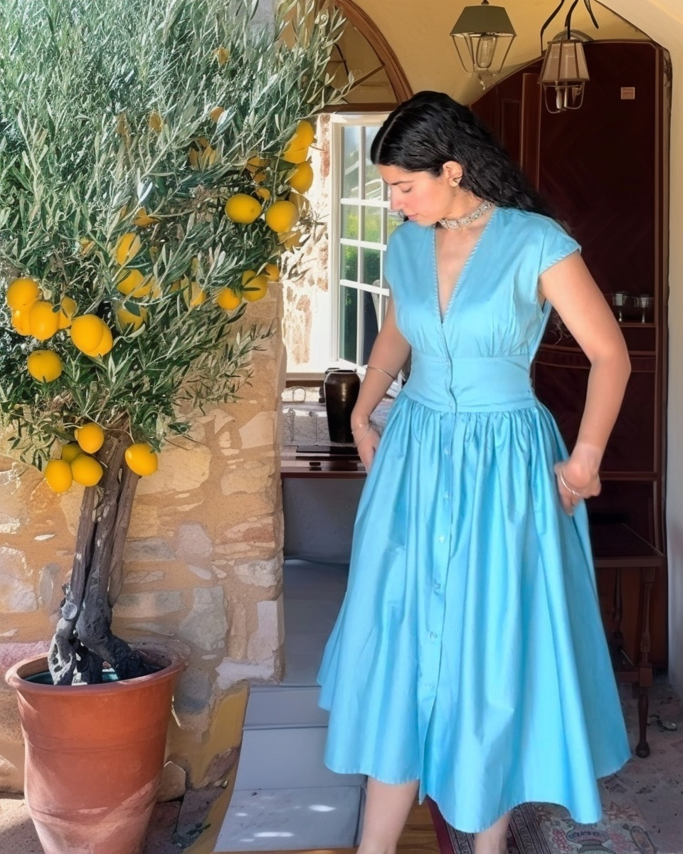 Tiffany Dress | Sky Blue